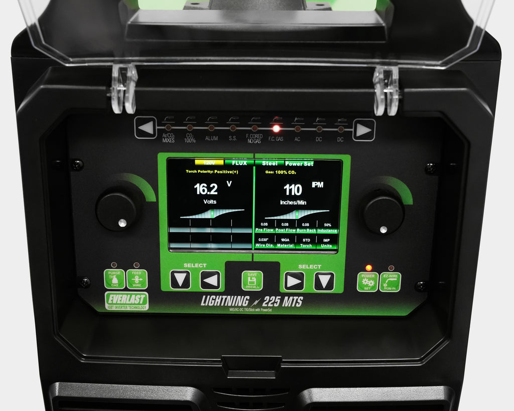 Soldadora multiprocesos Everlast Lightning MTS 225 con paquete TIG (vista 6)