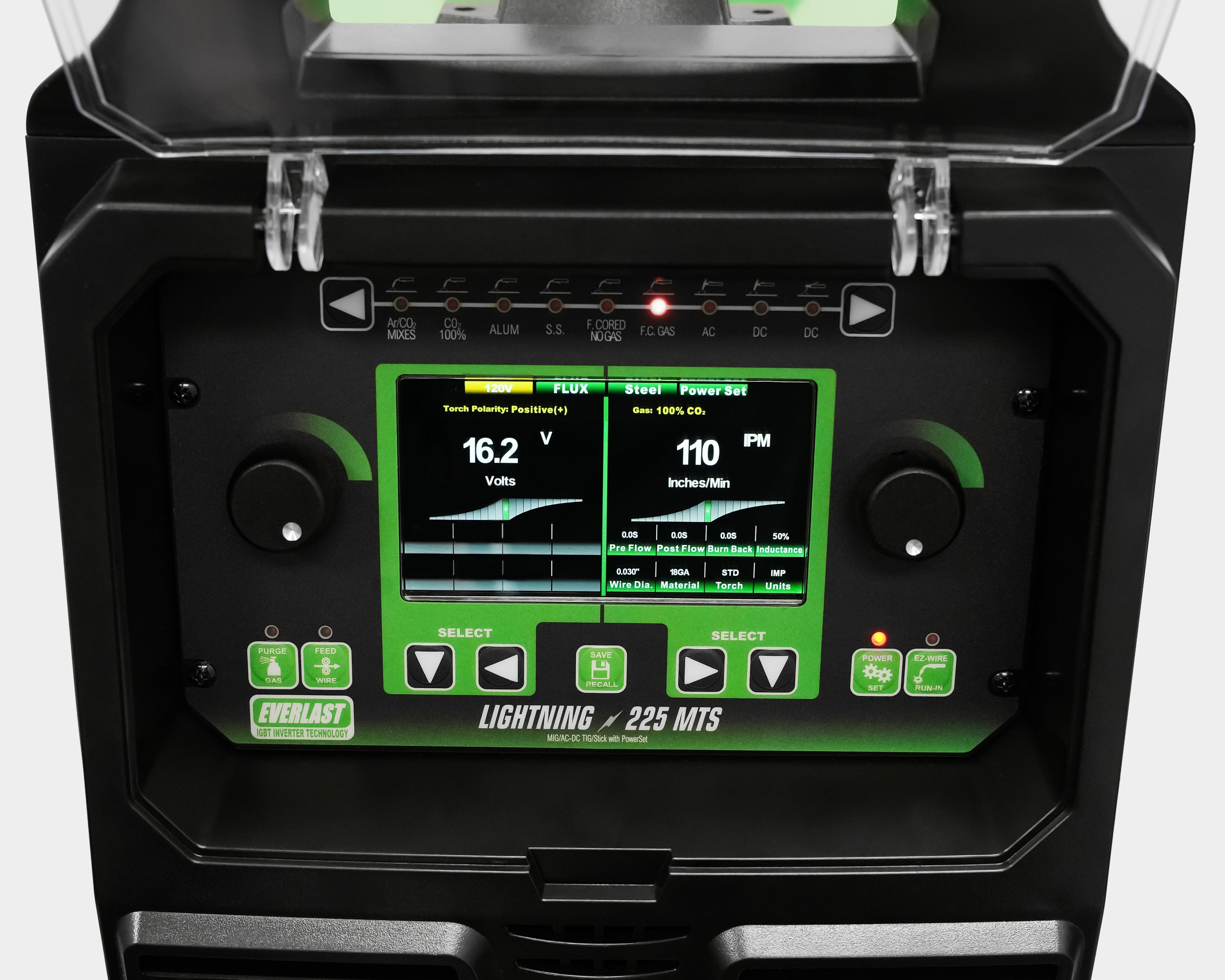 Soldadora multiprocesos Everlast Lightning MTS 225 con paquete TIG (vista 6)